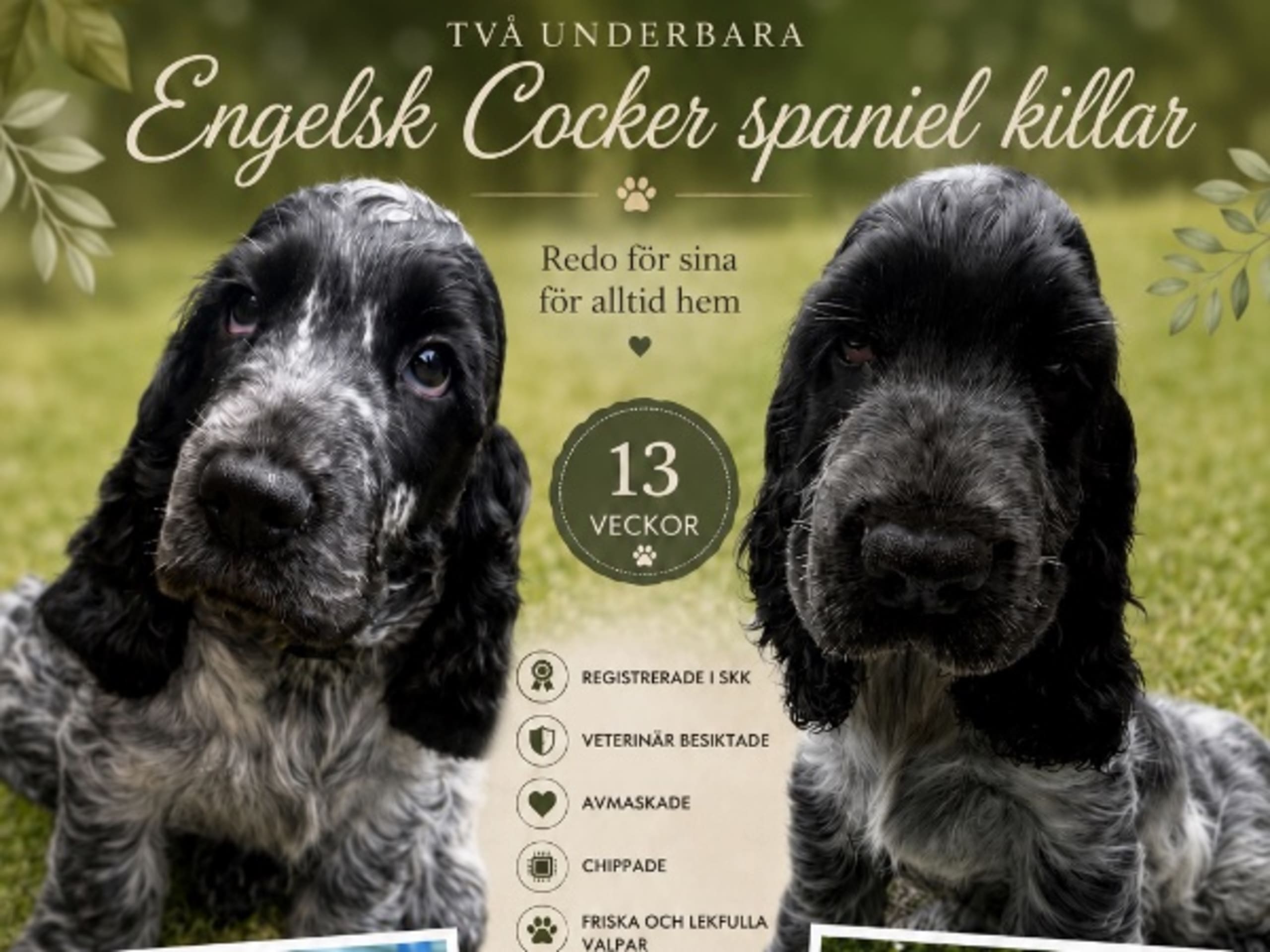 Cocker spaniel · Villands Vånga · Katarina Håkansson