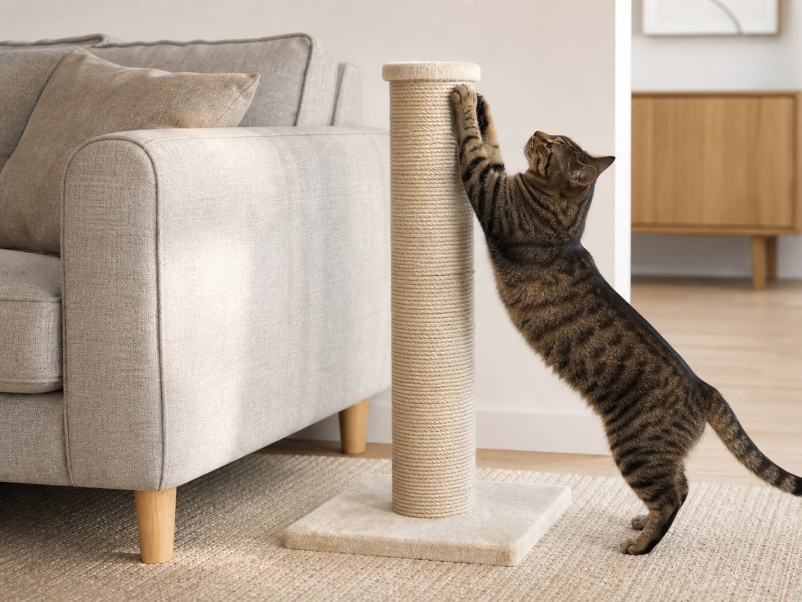 Hva gjør man når katten klorer på møbler?