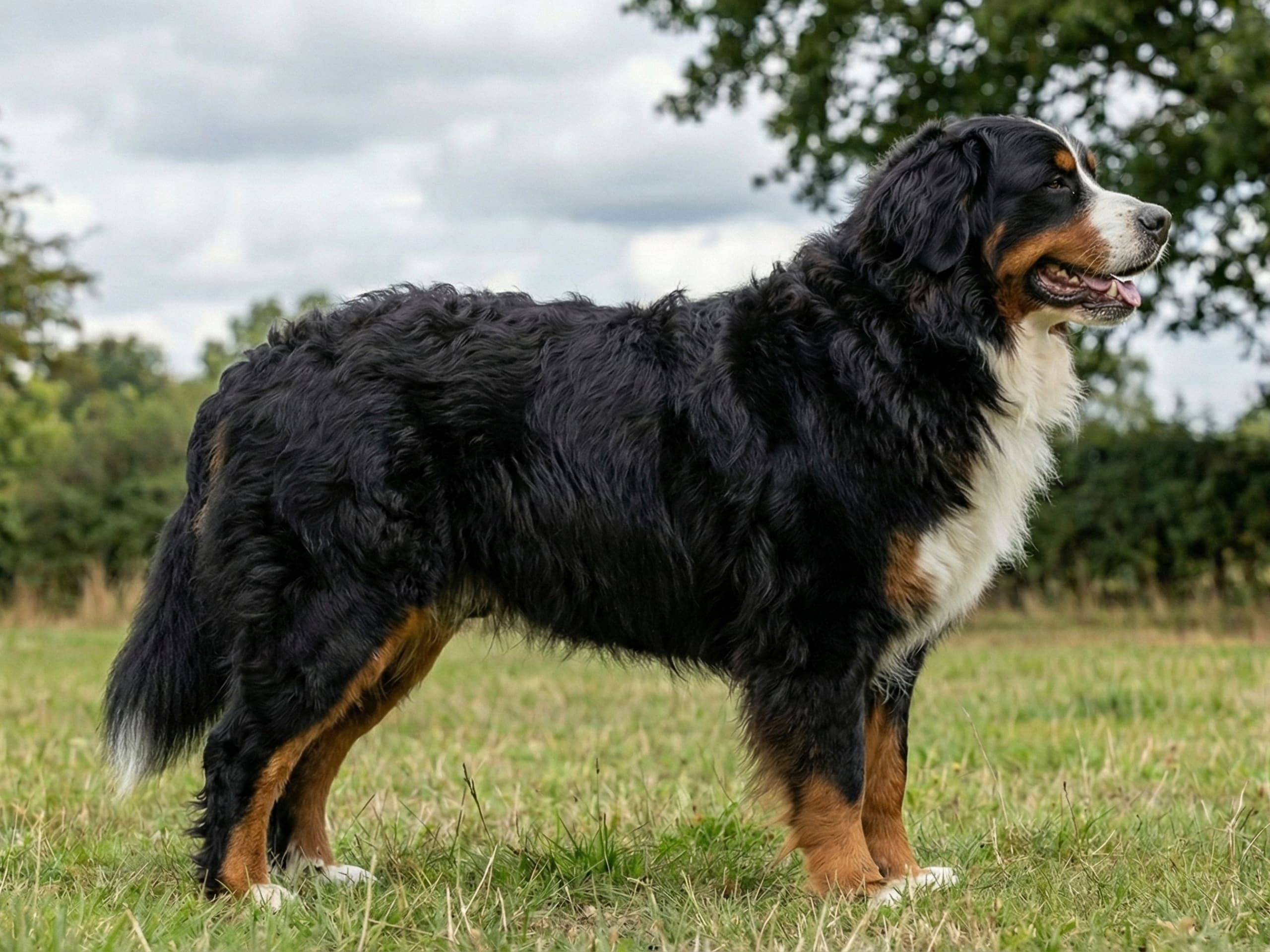 Berner sennenhund - stor og tålmodig kæmpe